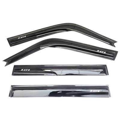 Sports ACRYLIC PMMA For 1992-2000 Toyota RAV4 Car Door Sun Shade Window Visor Sun Rain Shield Wind Deflector AIR PRESS