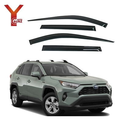 2020 YCSUNZ Exterior Accessories Window Deflectors Sun Shade Door Rain Sun Shade Black Car Acrylic Plastic For RAV4