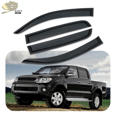 MOSUN PMMA Window Shades For HILUX Vigo 2005 2013 2015 Auto Double Cabin Duct Shade Rain Guard Sun Shield Vent Sun Shades Accessories